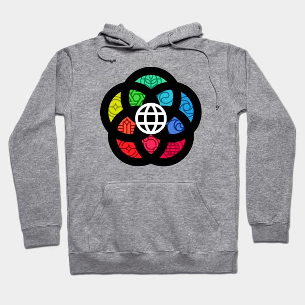 EPCOT Pavilion Logos Hoodie by GrizzlyPeakApparel